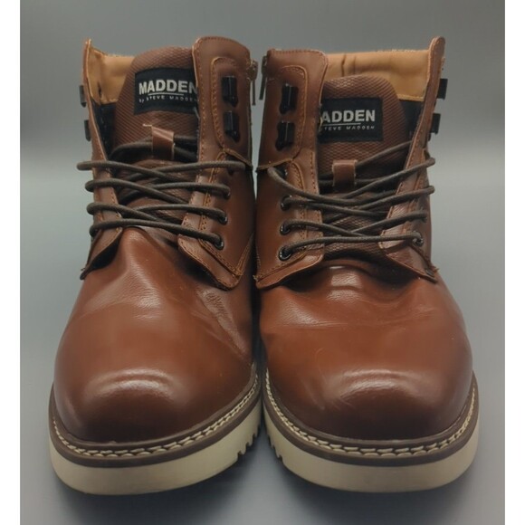 Madden Delwar Boots Men\'s Sz 10.5 M Cognac Sophisticated Casual Industrial Edge main image 6
